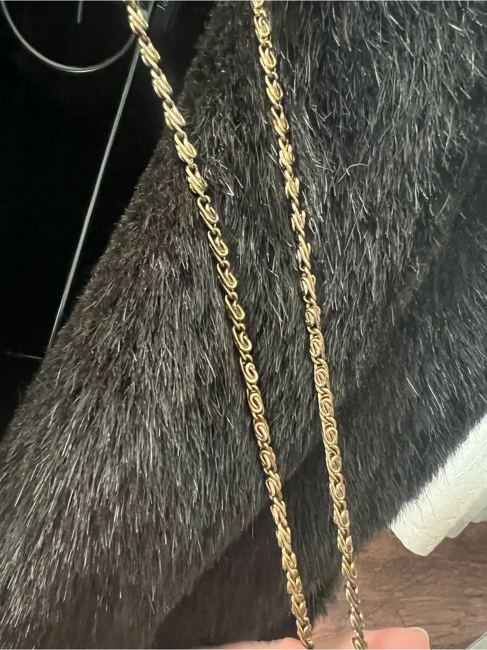 Preston & York Gold Beaded Evening Bag Art Deco Clutch Chain Strap Gatsby Purse